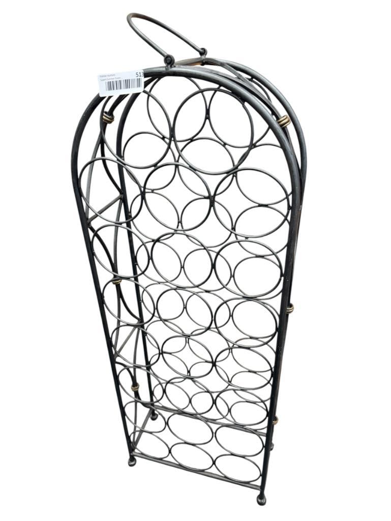 23 BOTTLE DECORATIVE METAL WINE BOTTLE HOLDER (1 of 7)
