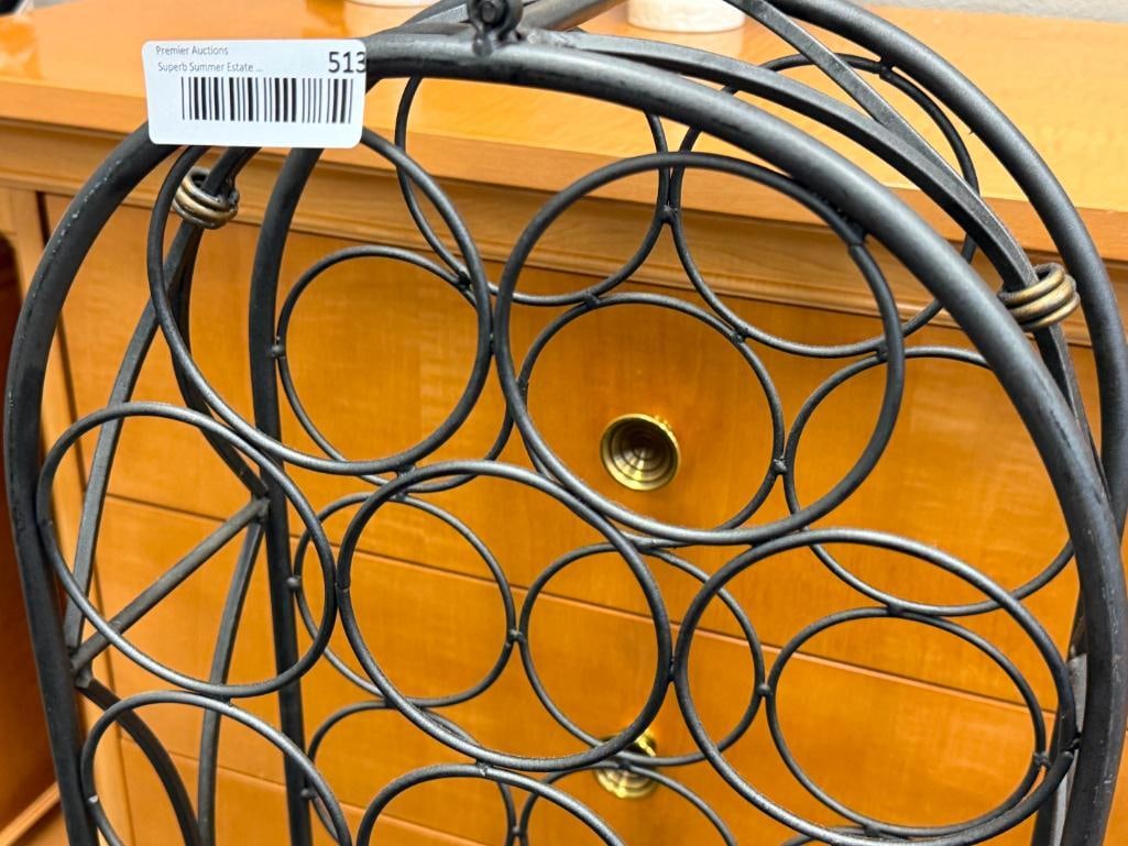 23 BOTTLE DECORATIVE METAL WINE BOTTLE HOLDER - 2