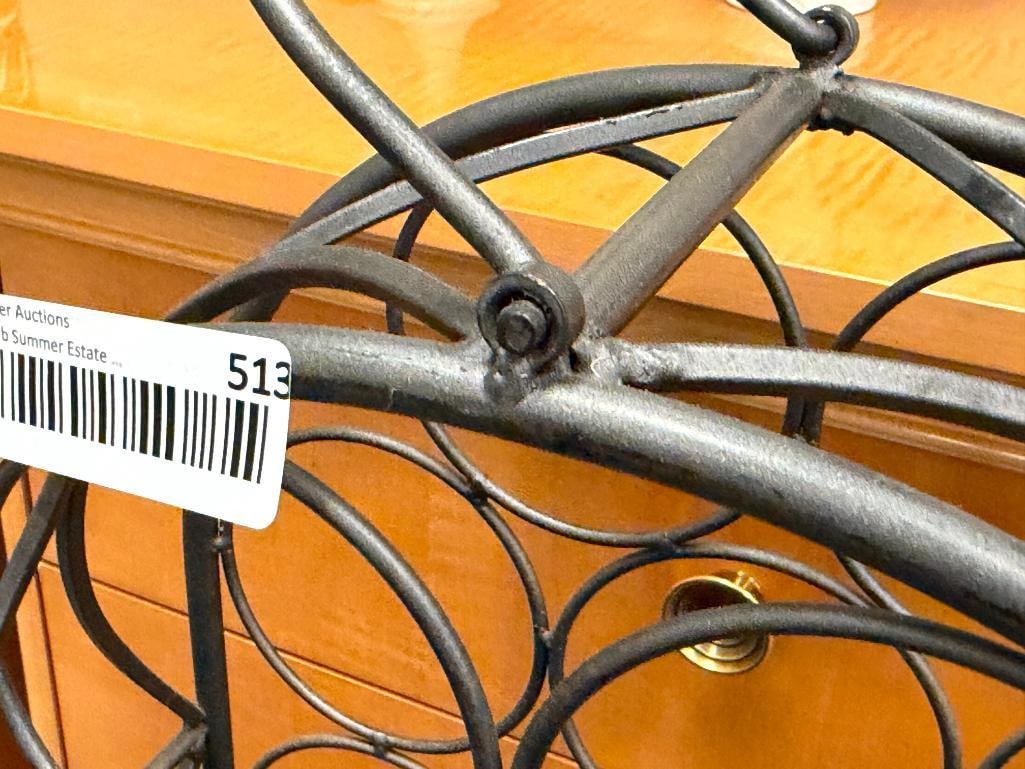 23 BOTTLE DECORATIVE METAL WINE BOTTLE HOLDER - 6