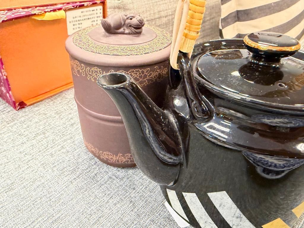CHINESE YIXING CLAY TEA MUG WITH DRAGON HEAD BUILT IN STRAINER - 15