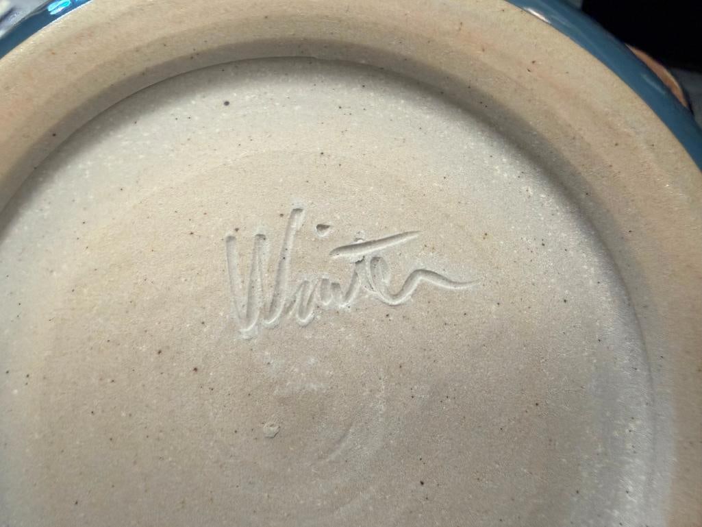 ASSORTED POTTERY DISHES FROM LOCAL POTTER JOE WINTER, VINTAGE CERASARDA ITALIAN BOWL AND HUNT DISH - 17