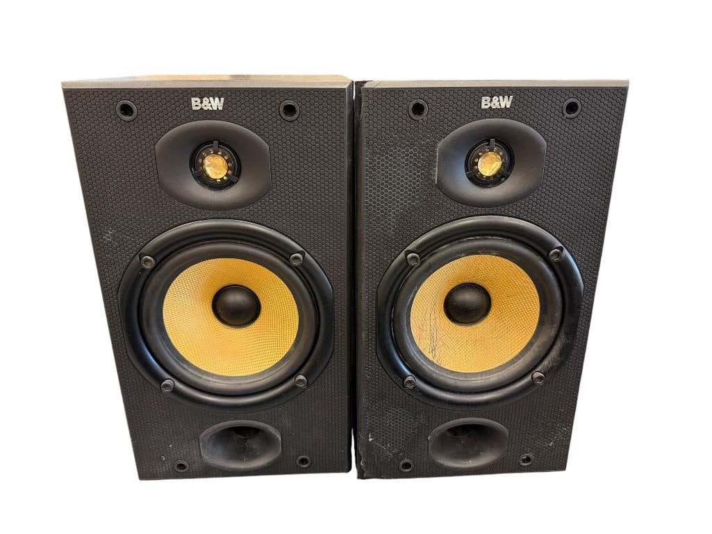 B&W DM 601 PAIR OF BOOKSHELF SPEAKERS 8 OHM SERIAL 082555 (1 of 13)