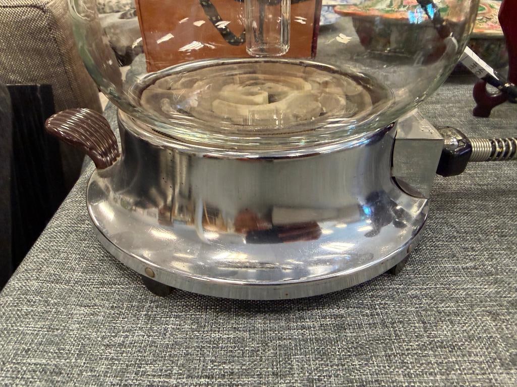 1940'S CORY GLASS VACUUM DRU DRL ROD COFFEE BREWER - 4