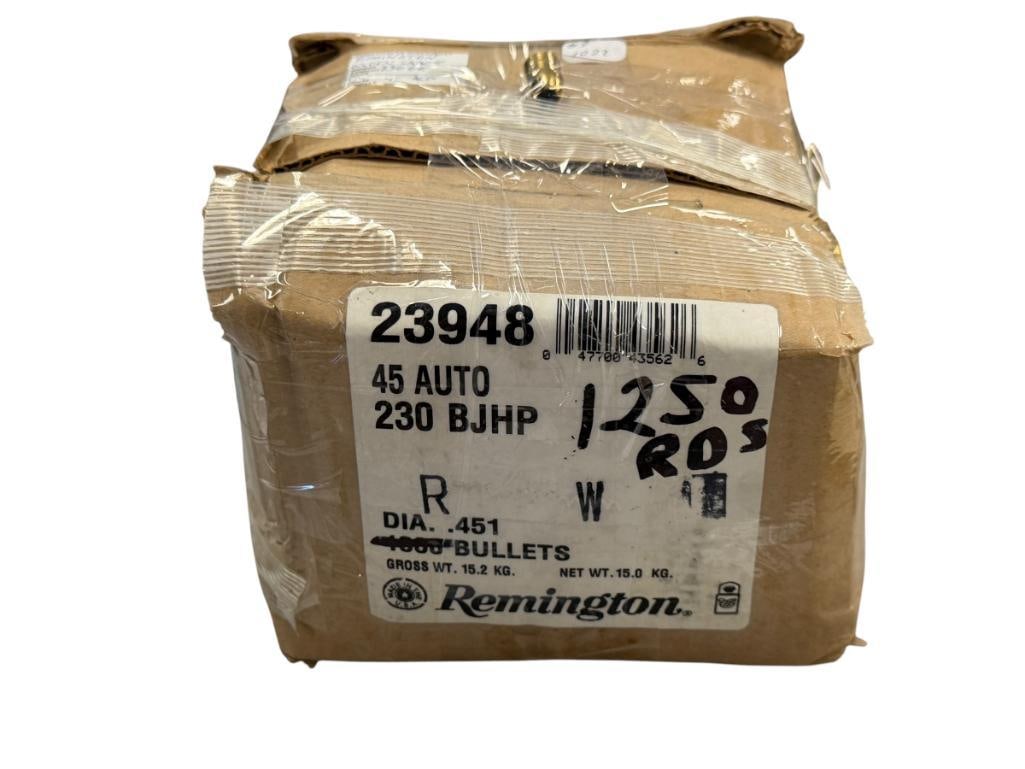 .45 CAL AUTO BJHP 230 GRAIN BULLETS 1250 ROUNDS REMINGTON SABER (1 of 5)