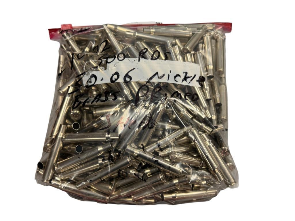 30-06 PRIMED NICKLE SHELL CASINGS 300 ROUNDS (1 of 5)
