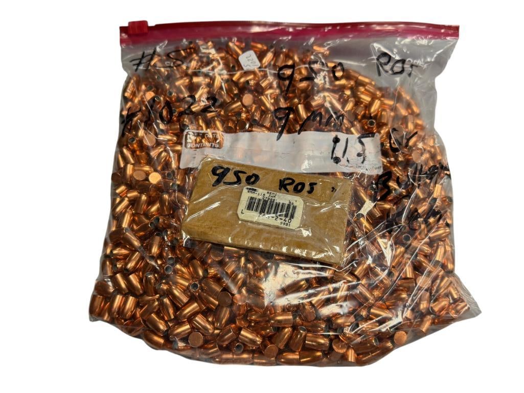 .9MM REM 115 GRAIN BULLETS 950 ROUNDS (1 of 5)