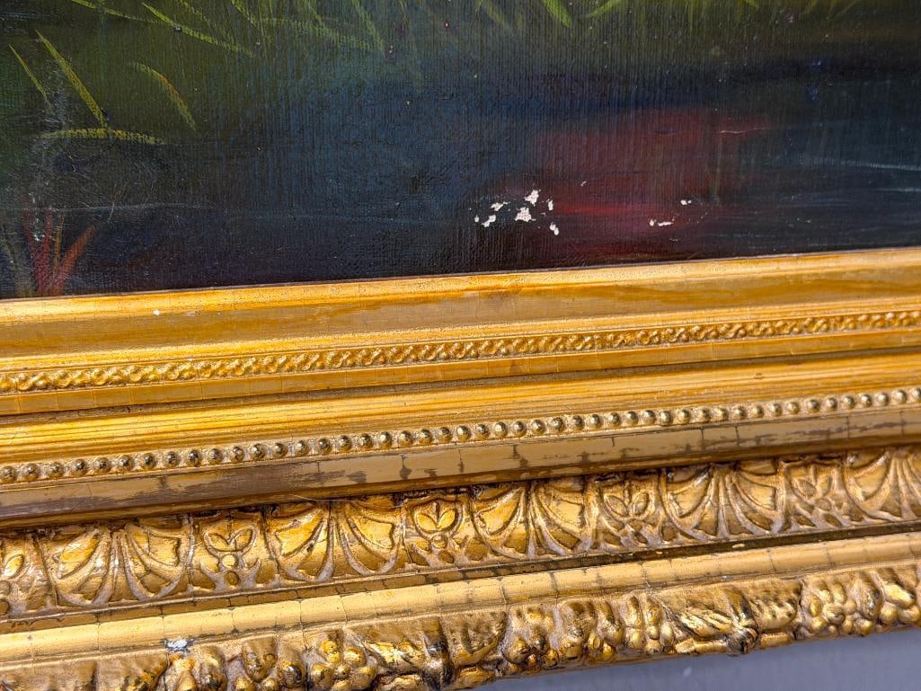 LORA PRICE EARLY 20TH CENTRUY OIL PAINITING ON BOARD - 6