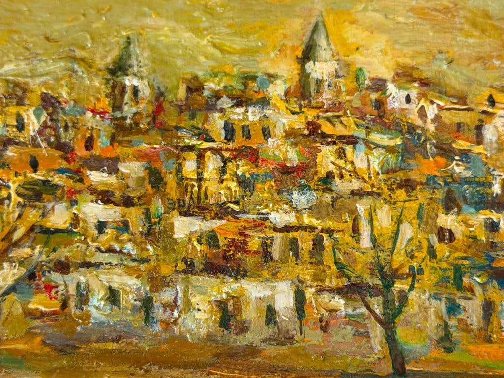 OLD TBILISI, GEORGIA LANDSCAPE ORIGINAL MINIATURE PAINTING AND SIGNED MINIATURE LANDSCAPE PRINT - 3