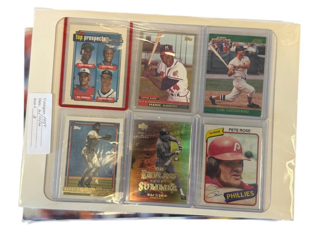 BECKETT BASEBALL MONTHLY MAGAZINES WITH SIX ASSORTED BASEBALL CARDS (1 of 10)