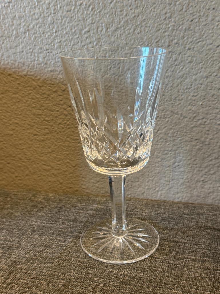 SET OF FOUR WATERFORD CRYSTAL 10 OZ LISMORE GOBLETS - 2