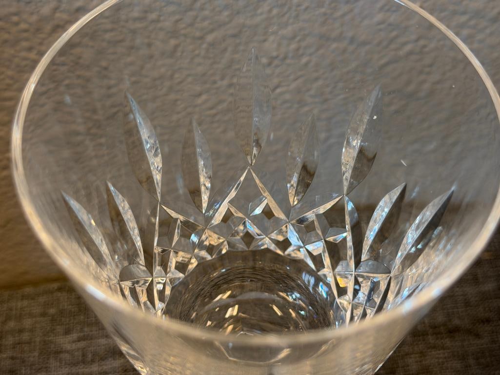 SET OF FOUR WATERFORD CRYSTAL 10 OZ LISMORE GOBLETS - 3