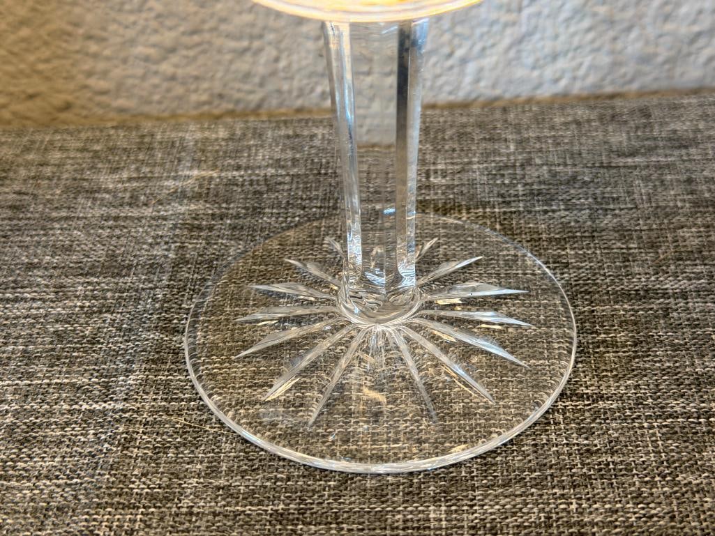 SET OF FOUR WATERFORD CRYSTAL 10 OZ LISMORE GOBLETS - 4