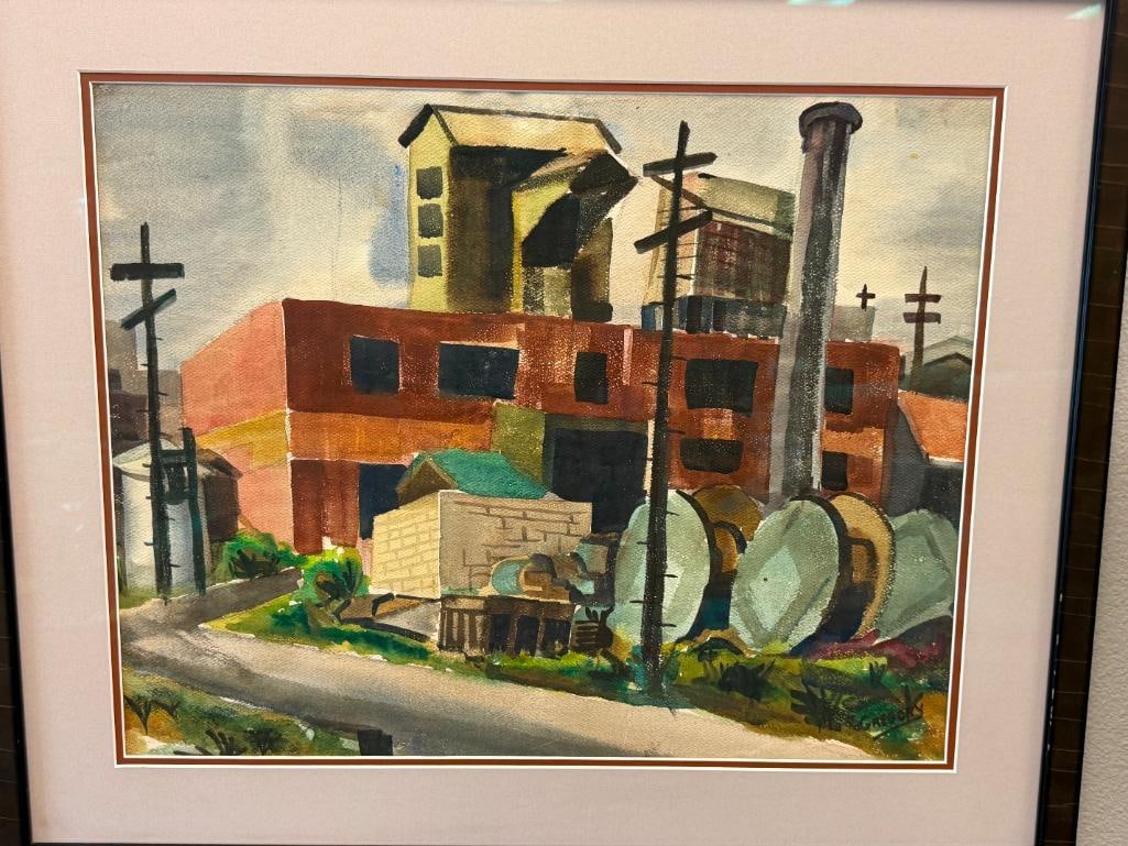 ORIGINAL WATERCOLOR ON PAPER SIGNED GREGORY - 2