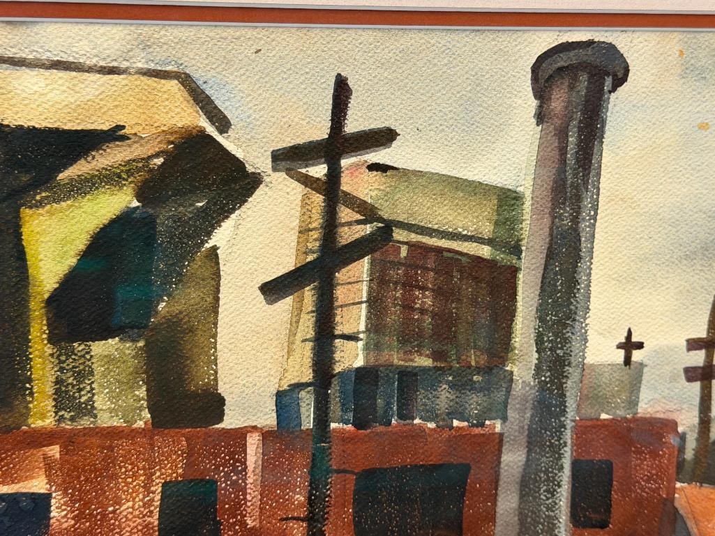 ORIGINAL WATERCOLOR ON PAPER SIGNED GREGORY - 4