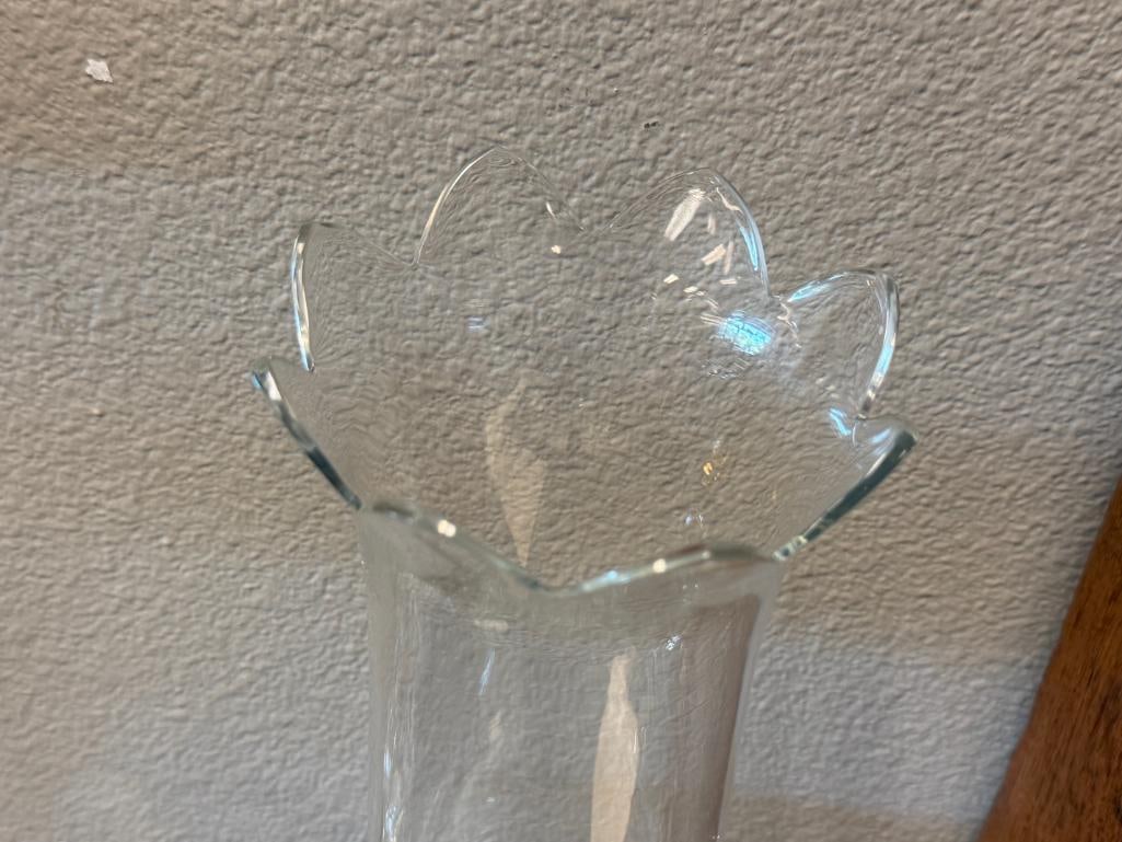 BACCARAT FINE FRENCH CRYSTAL BAMBOUS CANDLE HOLDERS - 3