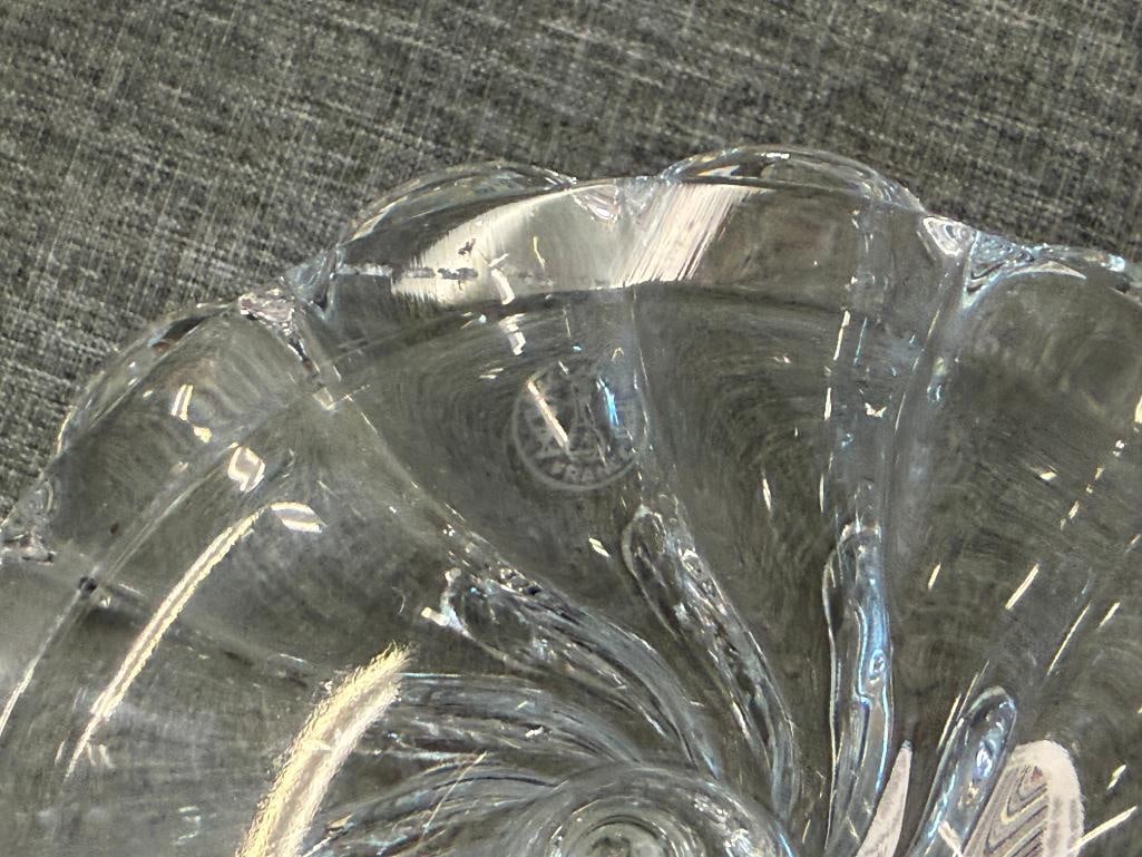 BACCARAT FINE FRENCH CRYSTAL BAMBOUS CANDLE HOLDERS - 6