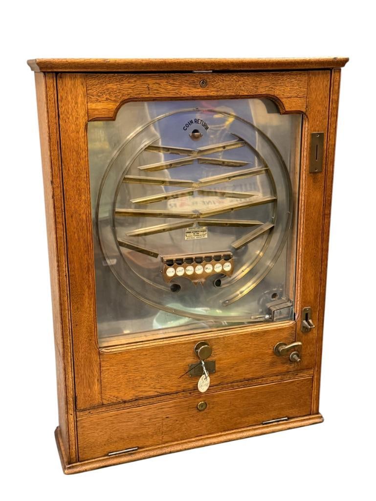 1930'S ALLWIN STYLE PENNY ARCADE GAME / MACHINE MADE BY LONDON AUTOMATIC MACHINE & CO. LTD. COIN OP (1 of 13)