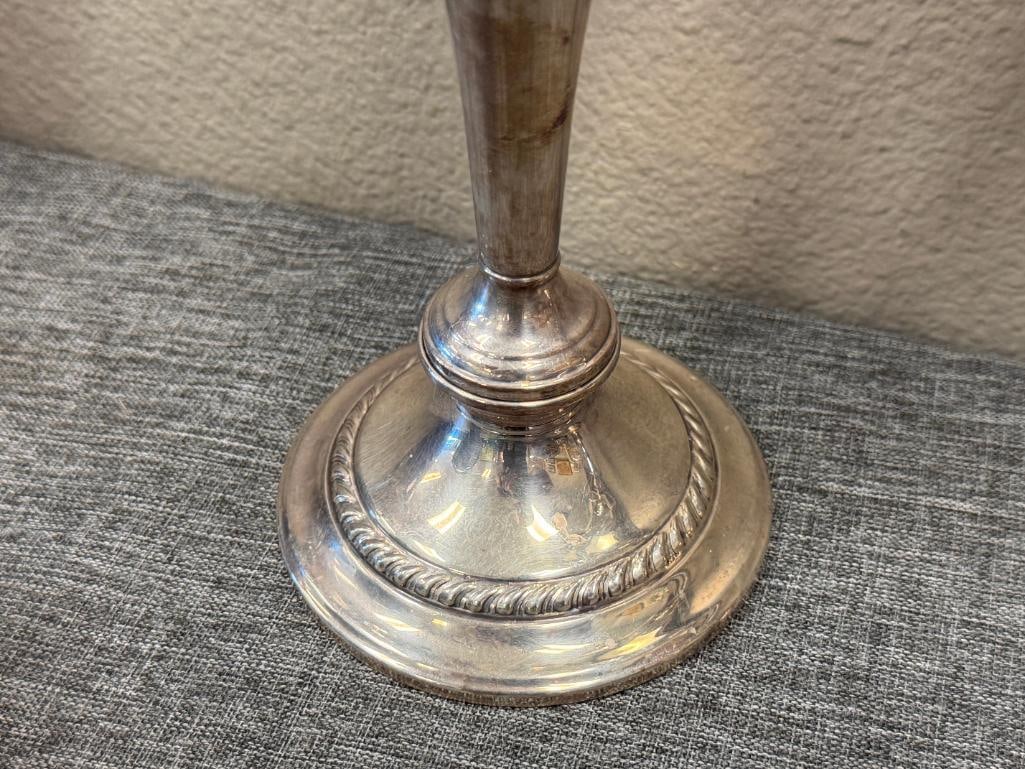 PAIR OF 20TH CENTURY GORHAM ELECTRO-PLATED CANDLESTICK HOLDERS - 4
