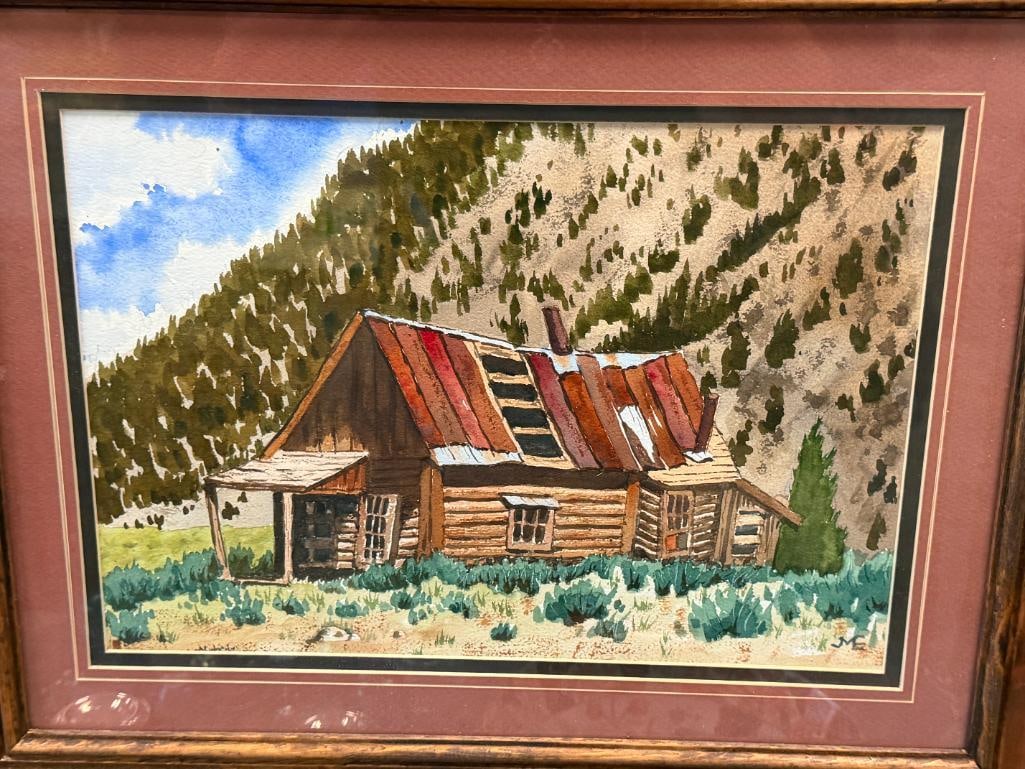JAMES MALCOM EDMISTON SURGEON, MILITARIAN, AND LOCAL RENO, NV ARTIST ORIGINAL WATERCOLOR PAINTING - 2