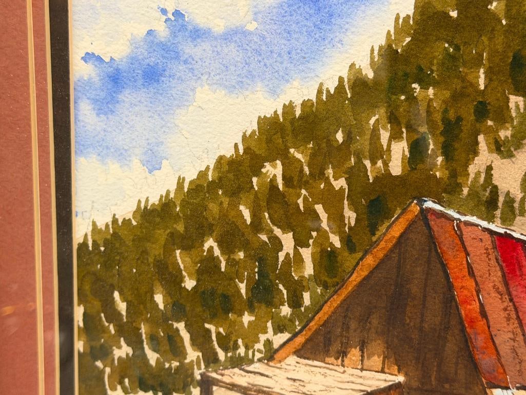 JAMES MALCOM EDMISTON SURGEON, MILITARIAN, AND LOCAL RENO, NV ARTIST ORIGINAL WATERCOLOR PAINTING - 5
