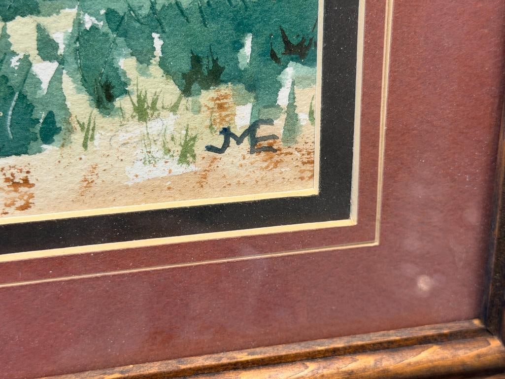 JAMES MALCOM EDMISTON SURGEON, MILITARIAN, AND LOCAL RENO, NV ARTIST ORIGINAL WATERCOLOR PAINTING - 6