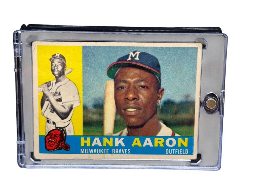 1960 TOPPS #300 HANK AARON BASEBALL CARD (1 of 8)