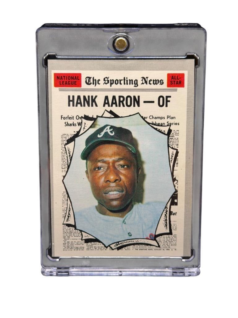 1970 TOPPS #462 THE SPORTING NEWS ALL-STAR HANK AARON BASEBALL CARD (1 of 8)