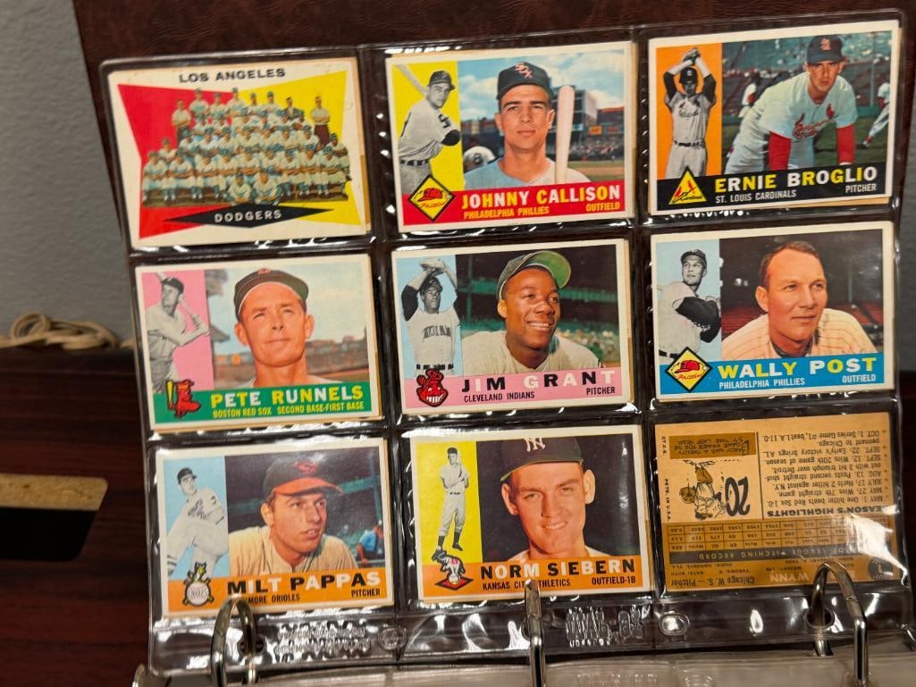 1960 TOPPS BASEBALL CARD SET - 3
