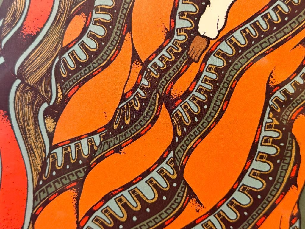 AMADO PENA MAURILLO JR. SOUTHWEST STYLE PRINT TITLED FAMILIA INDIA - 4