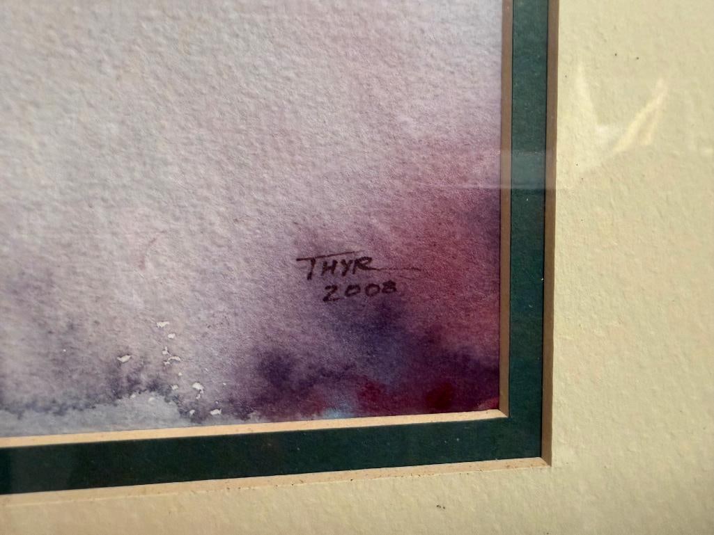 ORIGINAL WATERCOLOR PAINTING ON PAPER " GRAPES " BY BILL THYR - 3