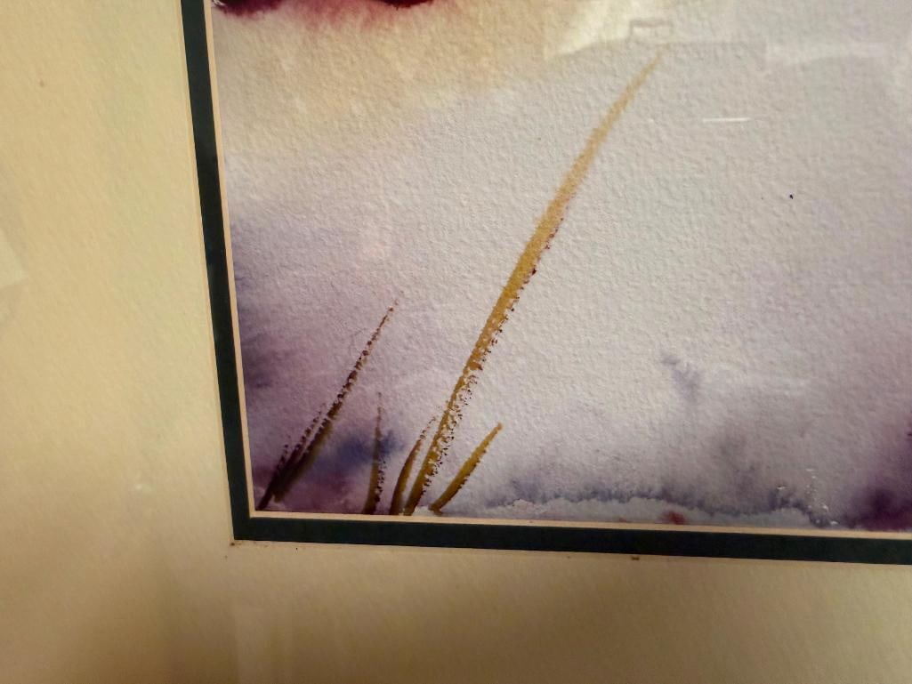 ORIGINAL WATERCOLOR PAINTING ON PAPER " GRAPES " BY BILL THYR - 5