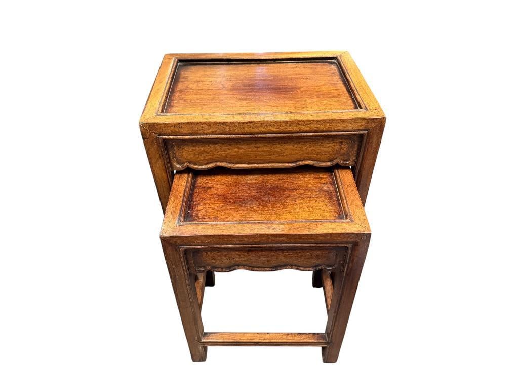 20TH CENTURY CHINESE HARDWOOD NESTING TABLES (1 of 12)