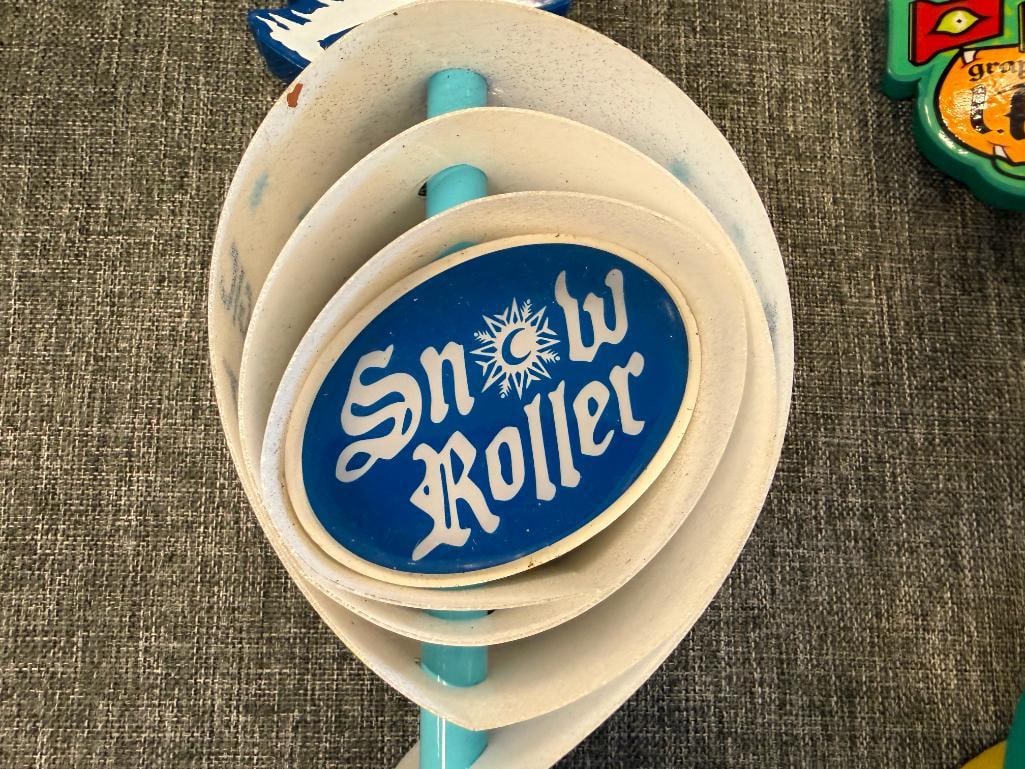 SNOW ROLLER AND ELECTRIC EEL IPA MAGIC HAT BREWING COMPANY BEER TAP HANDLES - 5