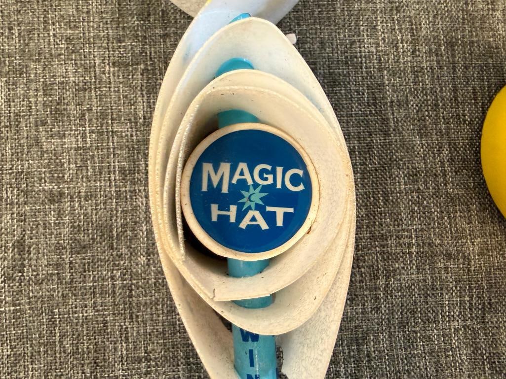 SNOW ROLLER AND ELECTRIC EEL IPA MAGIC HAT BREWING COMPANY BEER TAP HANDLES - 6