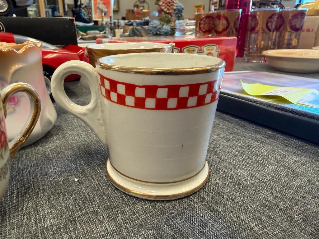 VINTAGE MUSTACHE CUPS AND MUGS BRANDENBURG, NIPPON, MOST MADE IN GERMANY - 8