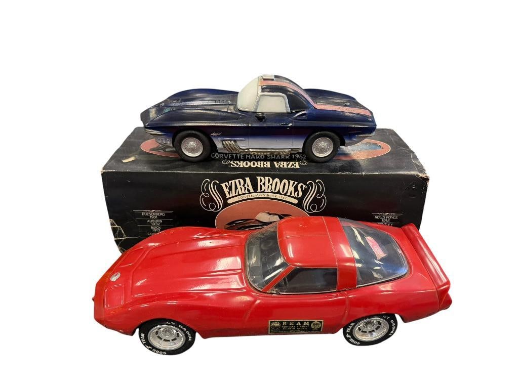 EZRA BROOKS HERITAGE CHINA CORVETTE MAKO SHARK AND BEAM REGAL CHINA 1978 CORVETTE DECANTER (1 of 19)