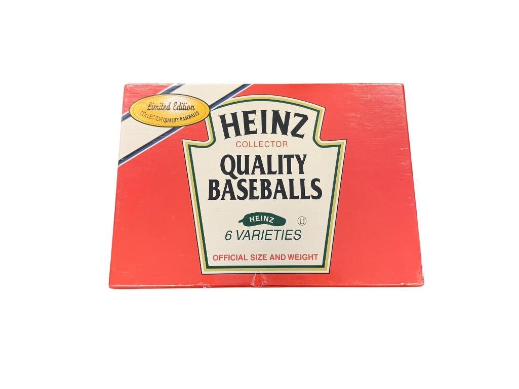 HEINZ LIMITED EDITION ADVERTISEMENT QUALITY BASEBALLS COLLECTORS SET (1 of 8)