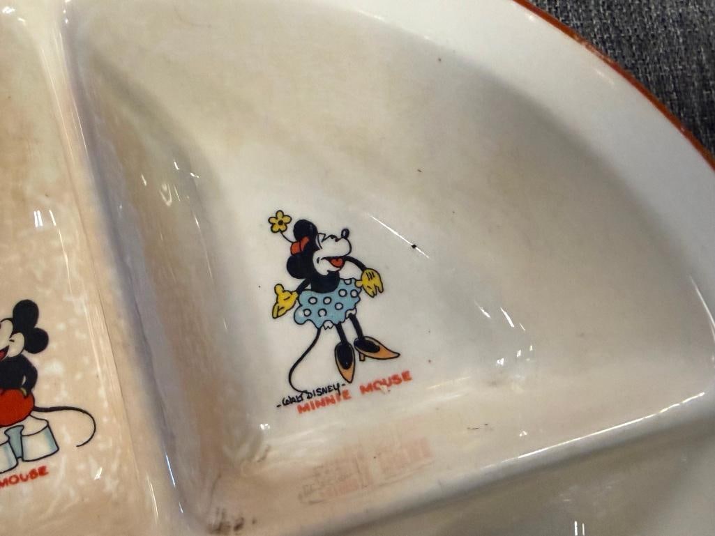 VINTAGE PATRIOT CHINA BESWICK WALT DISNEY CHARACTER BABY BOWLS / PLATES - 10