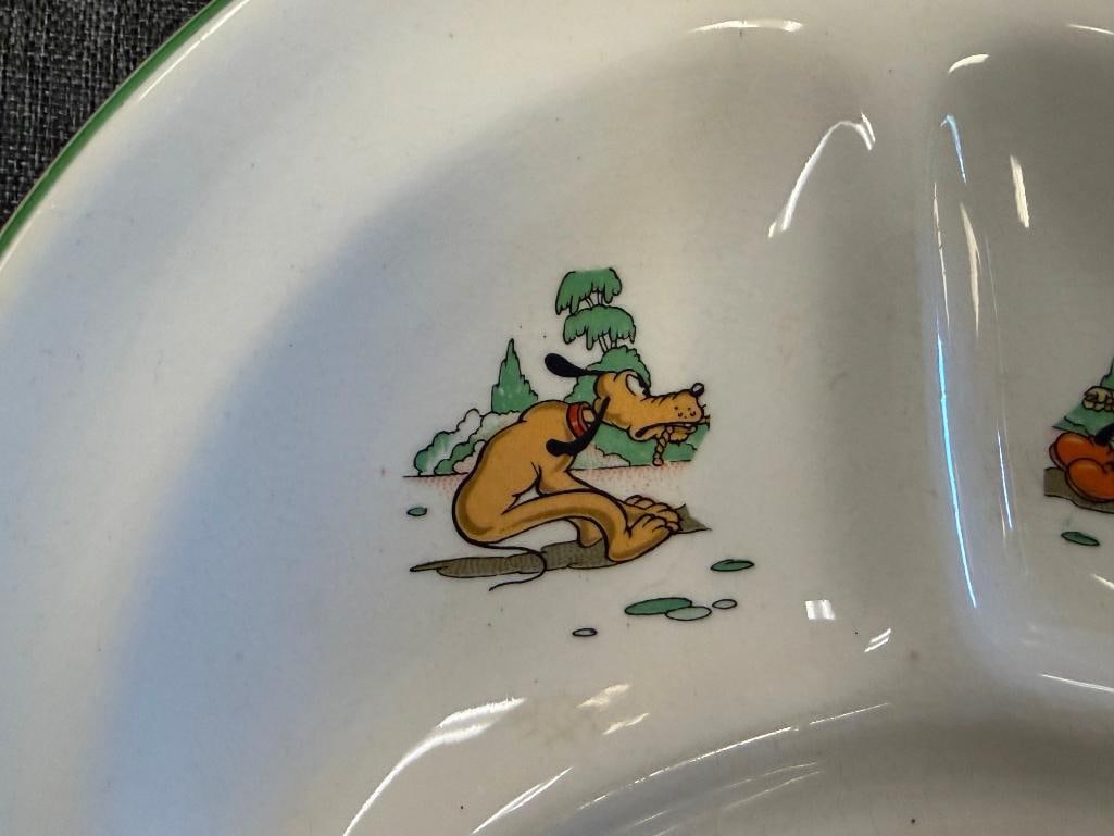 VINTAGE PATRIOT CHINA BESWICK WALT DISNEY CHARACTER BABY BOWLS / PLATES - 5