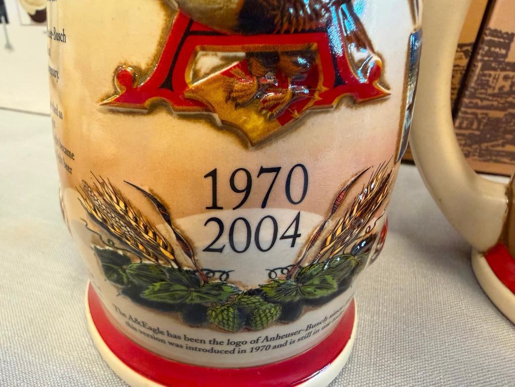 ANNHEUSER-BUSCH MARKETING MILESTONE SERIES STEINS 1860-1919, 1920-1969, AND 1970-2004 - 4