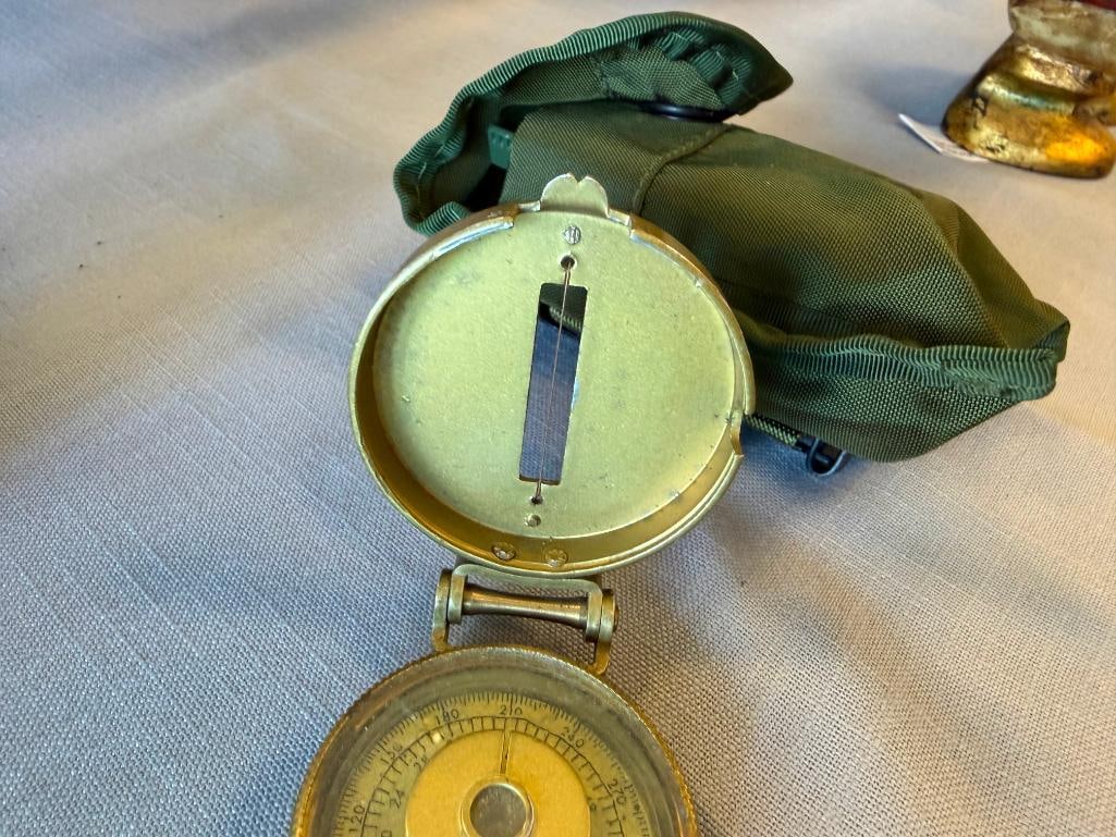 US MILITARY CAMMENGA MODEL 3H COMPASS AND VINTAGE JAPAN ENGINEER COMPASS - 5
