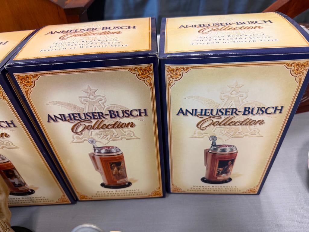 ANNHEUSER-BUSCH COLLECTION NORMAN ROCKWELL'S FOUR FREEDOM'S STEINS - 19