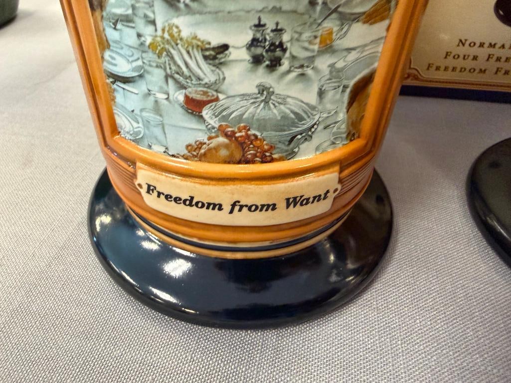 ANNHEUSER-BUSCH COLLECTION NORMAN ROCKWELL'S FOUR FREEDOM'S STEINS - 5