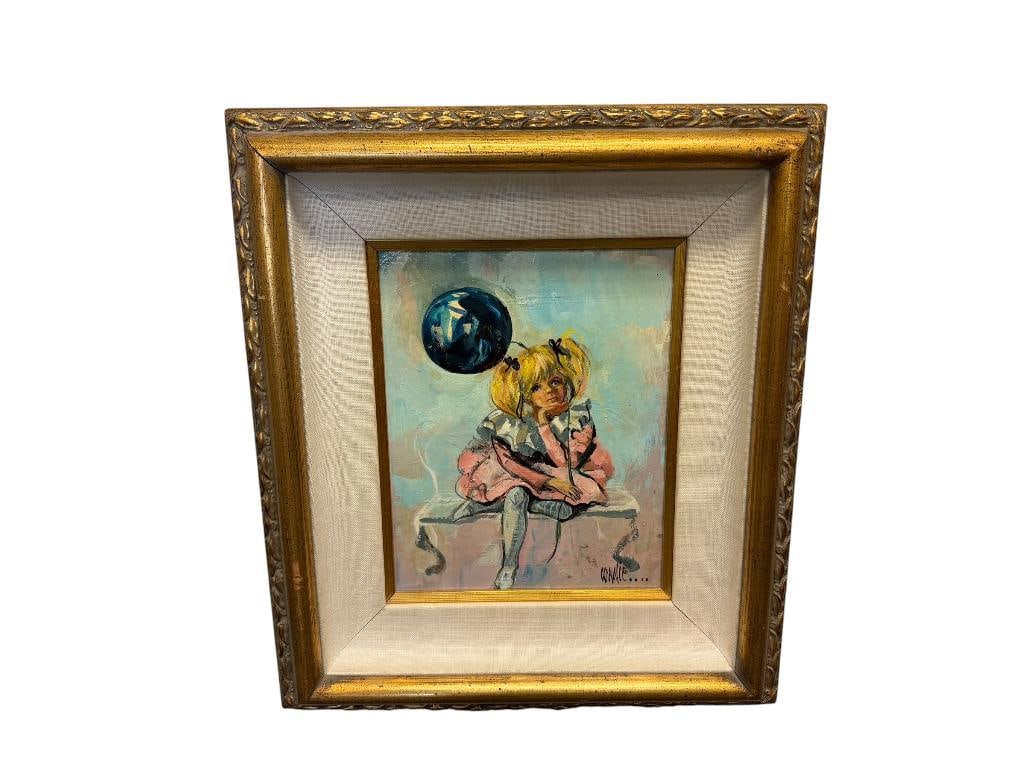 CONNIE KING AMERICN ARTIST ORIGINAL ARYLIC ON BOARD PAINTING (1 of 11)