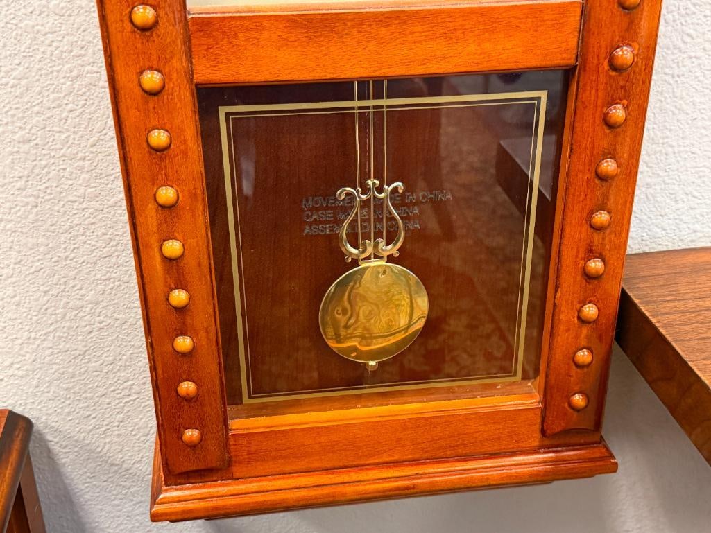 MAPLE GRAIN BATTERY OPERATED PENDULUM CLOCK - 3