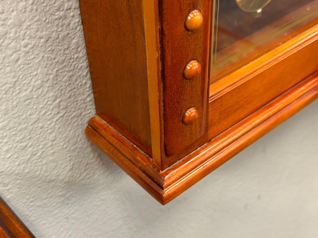 MAPLE GRAIN BATTERY OPERATED PENDULUM CLOCK - 5