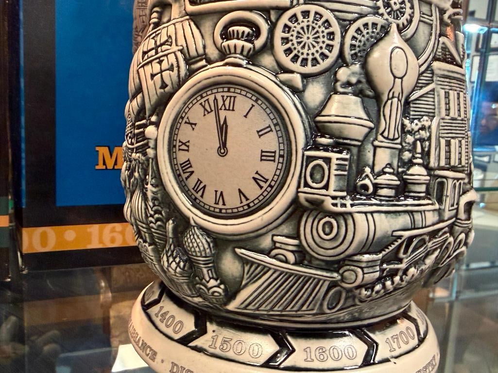 COORS AND MILLER MILLENIUM 2000 RELIEF STEINS MADE BY CERAMARTE IN BRAZIL LIMITED EDITION - 3