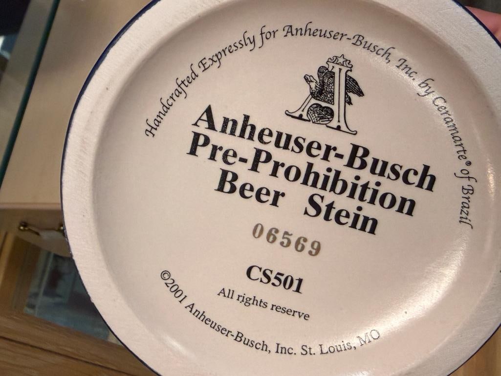 ANHEUSER-BUSCH PRE-PORHIBITION BEER STEIN AND COORS 125TH ANNIVERSARY STEIN - 7