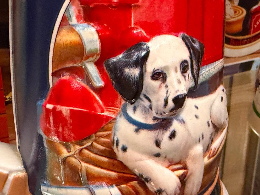ANHEUSER-BUSCH / BUDWEISER RELIEF BEER STEINS THE CLYDESDALES AT HOME AND SEPERATED AT BIRTH - 4