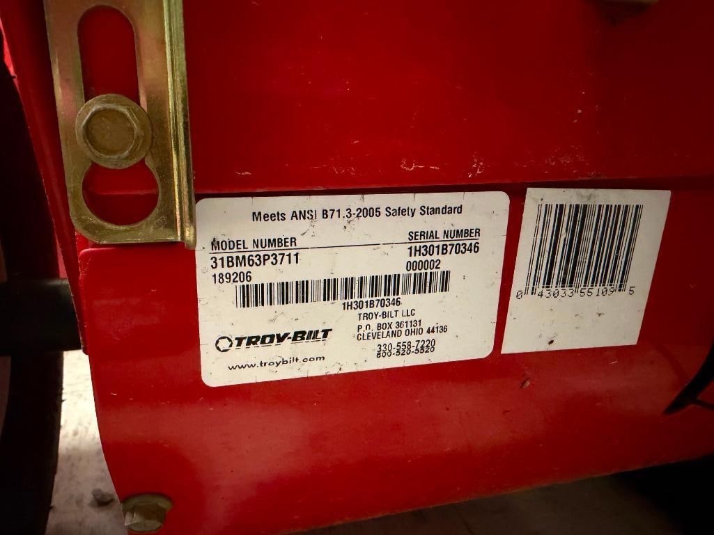 TROY-BILT STORM 2620 26" SNOWBLOWER - 12